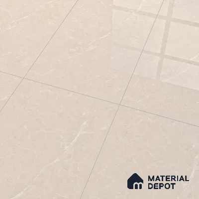 Marble Wall & Floor & Floor Tile TL 07384 Admire Crema 4 ft x 2 ft Glossy Finish Vitrified Tile - 9 mm | 4 Random Design | Suitable For living Room, Bedroom, Kitchen