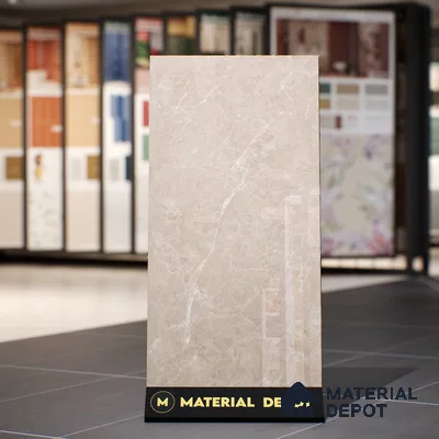 Marble Wall & Floor & Floor Tile TL 07384 Admire Crema 4 ft x 2 ft Glossy Finish Vitrified Tile - 9 mm | 4 Random Design | Suitable For living Room, Bedroom, Kitchen