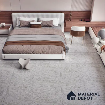 Carving Wall & Floor Tile TL 07400 Paris Stone Grey 4 ft x 2 ft Matte Finish Vitrified Tile - 9 mm | Suitable For Living Room, Bedroom, Kitchen (Sample)