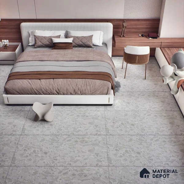 Carving Wall & Floor Tile TL 07400 Paris Stone Grey 4 ft x 2 ft Matte Finish Vitrified Tile - 9 mm | Suitable For Living Room, Bedroom, Kitchen (Sample)