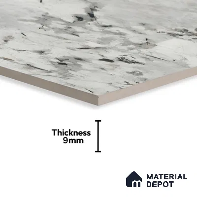 Marble Wall & Floor Tile TL 07406 Omrican Mocha 4 ft x 2 ft Matte Finish Vitrified Tile - 9 mm | Suitable For living Room, Bedroom, Kitchen (Sample)