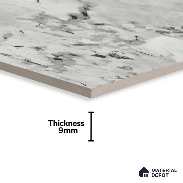Marble Wall & Floor Tile TL 07406 Omrican Mocha 4 ft x 2 ft Matte Finish Vitrified Tile - 9 mm | Suitable For living Room, Bedroom, Kitchen (Sample)