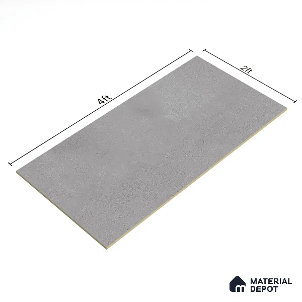 Carving Wall & Floor Tile TL 07398 Massive Grey Stone 4 ft x 2 ft Matte Finish Vitrified Tile - 9 mm | Suitable For living Room, Bedroom, Kitchen (Sample)