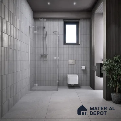 Carving Wall & Floor Tile TL 07398 Massive Grey Stone 4 ft x 2 ft Matte Finish Vitrified Tile - 9 mm | Suitable For living Room, Bedroom, Kitchen (Sample)
