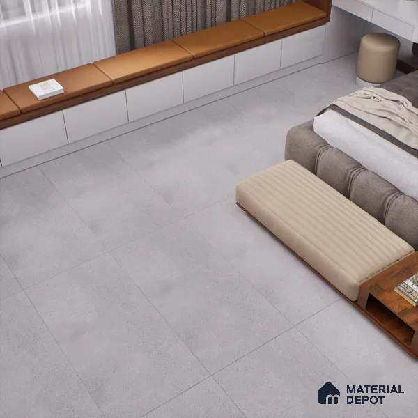 Carving Wall & Floor Tile TL 07398 Massive Grey Stone 4 ft x 2 ft Matte Finish Vitrified Tile - 9 mm | Suitable For living Room, Bedroom, Kitchen (Sample)