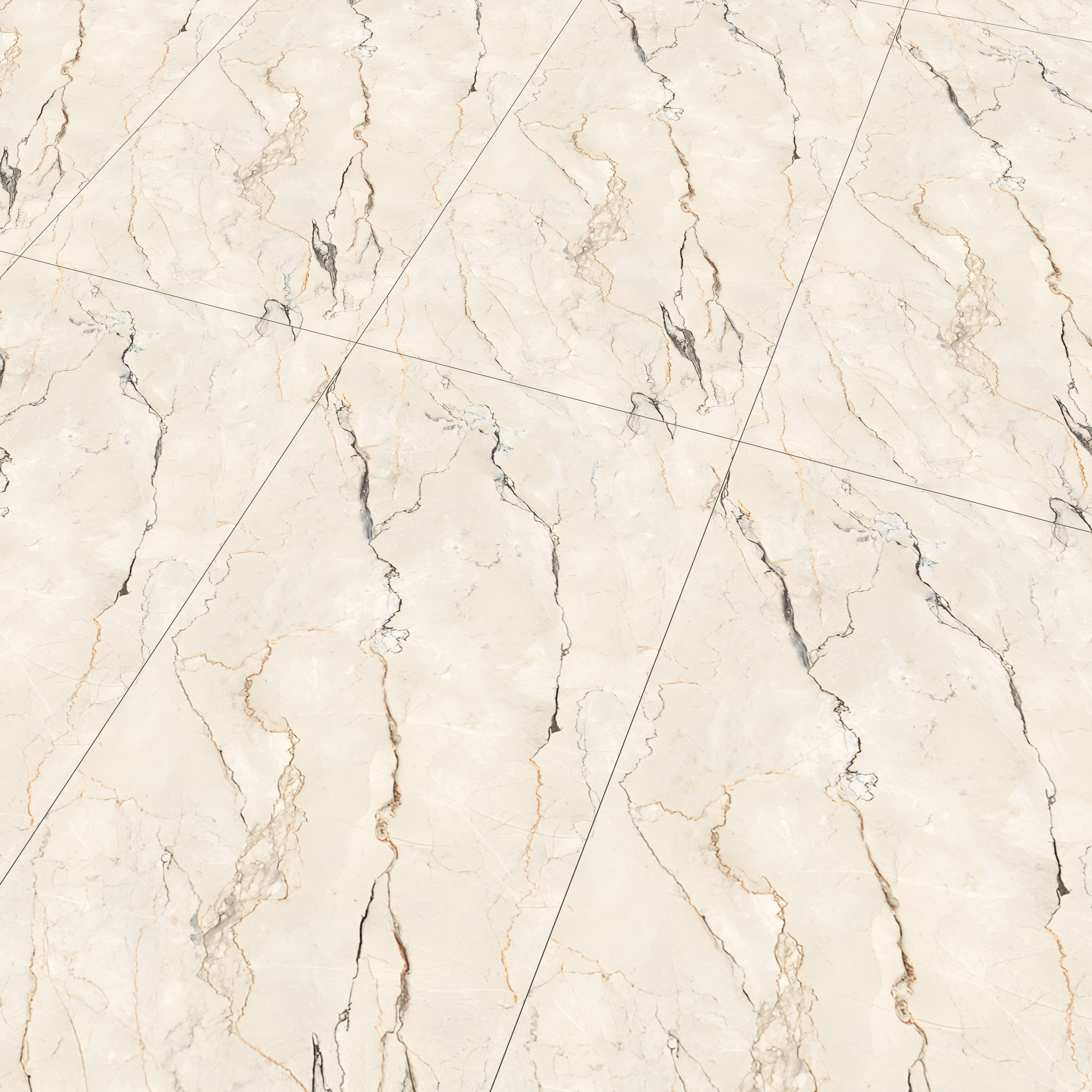Marble Wall & Floor Tile TL 07407 Crackles 4 ft x 2 ft Matte Finish Vitrified Tile - 9 mm | Suitable For living Room, Bedroom, Kitchen