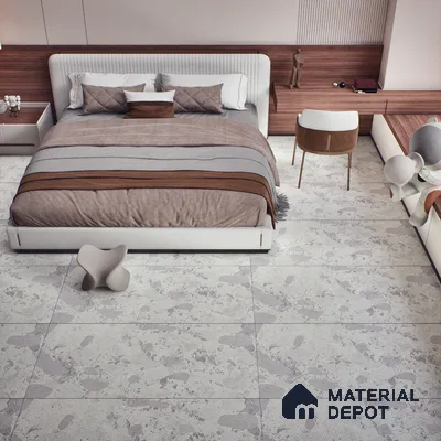 Carving Wall & Floor Tile TL 07397 Lucido Chips Light 4 ft x 2 ft Matte Finish Vitrified Tile - 9 mm | Suitable For Living Room, Bedroom, Kitchen (Sample)