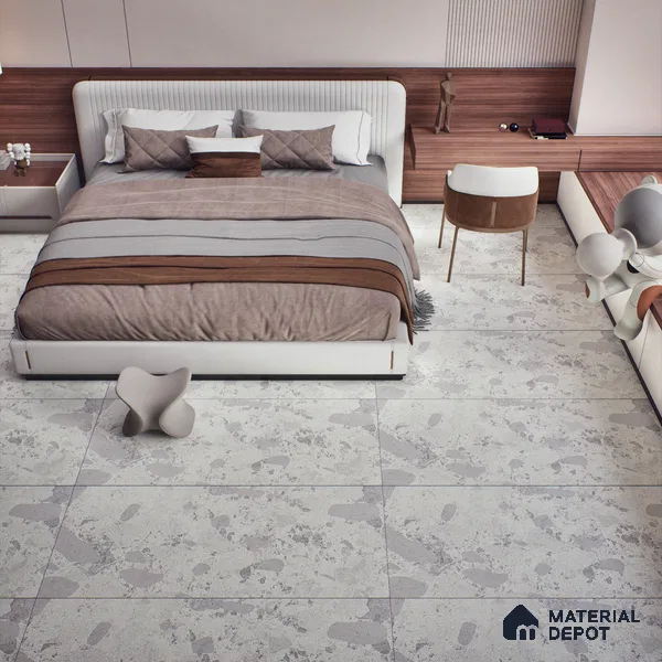 Carving Wall & Floor Tile TL 07397 Lucido Chips Light 4 ft x 2 ft Matte Finish Vitrified Tile - 9 mm | Suitable For Living Room, Bedroom, Kitchen (Sample)