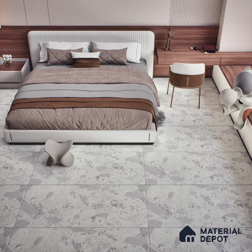Carving Wall & Floor Tile TL 07397 Lucido Chips Light 4 ft x 2 ft Matte Finish Vitrified Tile - 9 mm | Suitable For Living Room, Bedroom, Kitchen