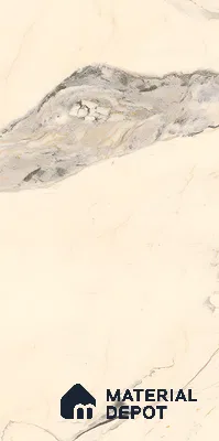 Marble Wall & Floor Tile TL 07402 Calacatta Flame 4 ft x 2 ft Matte Finish Vitrified Tile - 9 mm | Suitable For living Room, Bedroom, Kitchen (Sample)