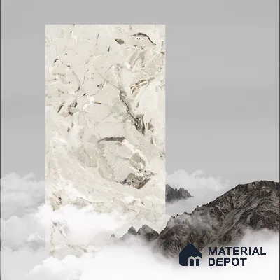 Marble Wall & Floor Tile TL 07404 Breche Breccia 4 ft x 2 ft Matte Finish Vitrified Tile - 9 mm | Suitable For living Room, Bedroom, Kitchen (Sample)