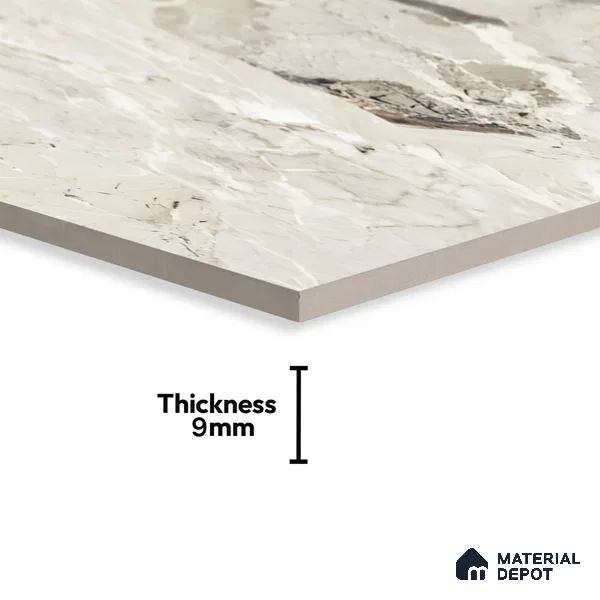 Marble Wall & Floor Tile TL 07404 Breche Breccia 4 ft x 2 ft Matte Finish Vitrified Tile - 9 mm | Suitable For living Room, Bedroom, Kitchen (Sample)