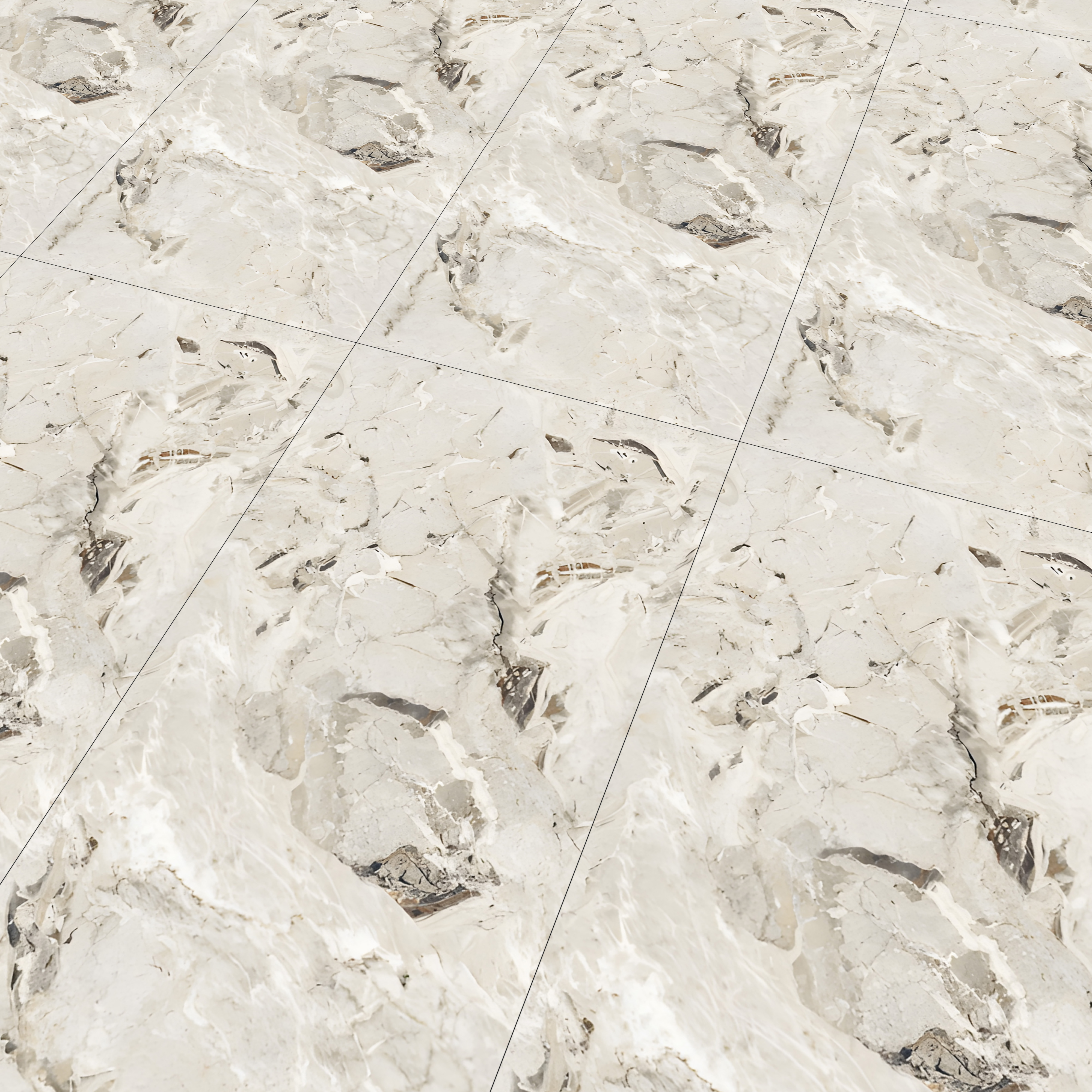 Marble Wall & Floor Tile TL 07404 Breche Breccia 4 ft x 2 ft Matte Finish Vitrified Tile - 9 mm | Suitable For living Room, Bedroom, Kitchen (Sample)