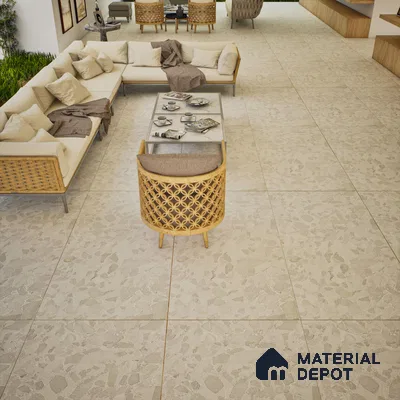 Carving Wall & Floor Tile TL 07399 Paris Stone 4 ft x 2 ft Matte Finish Vitrified Tile - 9 mm | Suitable For Living Room, Bedroom, Kitchen (Sample)