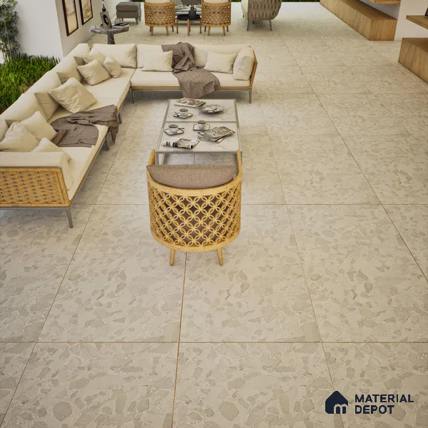 Carving Wall & Floor Tile TL 07399 Paris Stone 4 ft x 2 ft Matte Finish Vitrified Tile - 9 mm | Suitable For Living Room, Bedroom, Kitchen (Sample)