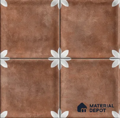 Highlighter Wall Tile TL 12966 C Clover Brown 1 ft x 1 ft Ceramic Satin Matte Finish - 10 mm | Suitable For Living Room, Dining & Bathroom Walls