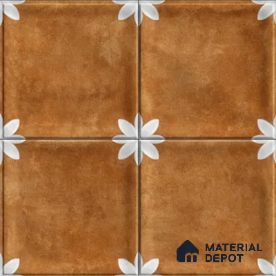 Highlighter Wall Tile TL 12966 F Clover Indigo 1 ft x 1 ft Ceramic Satin Matte Finish - 10 mm | Suitable For Living Room, Dining & Bathroom Walls