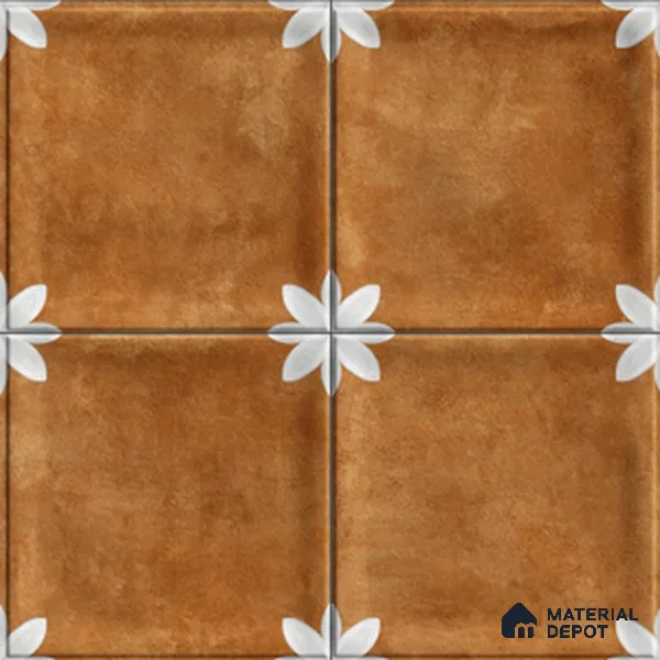Highlighter Wall Tile TL 12966 F Clover Indigo 1 ft x 1 ft Ceramic Satin Matte Finish - 10 mm | Suitable For Living Room, Dining & Bathroom Walls