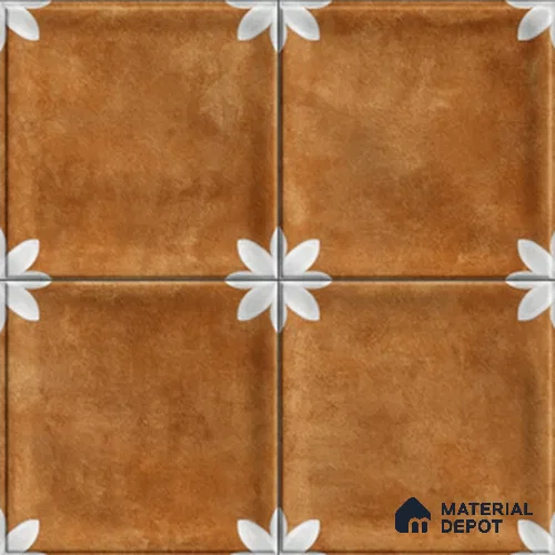 Highlighter Wall Tile TL 12966 F Clover Indigo 1 ft x 1 ft Ceramic Satin Matte Finish - 10 mm | Suitable For Living Room, Dining & Bathroom Walls