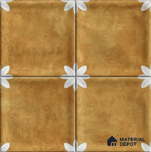 Highlighter Wall Tile TL 12966 H Clover Yellow 1 ft x 1 ft Ceramic Satin Matte Finish - 10 mm | Suitable For Living Room, Dining & Bathroom Walls