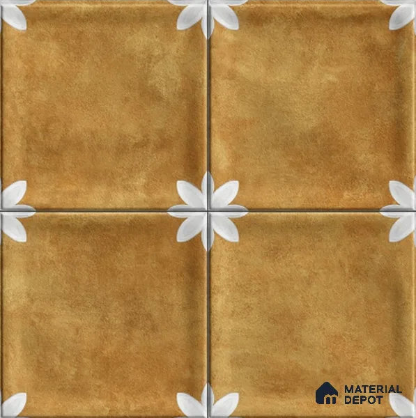 Highlighter Wall Tile TL 12966 H Clover Yellow 1 ft x 1 ft Ceramic Satin Matte Finish - 10 mm | Suitable For Living Room, Dining & Bathroom Walls