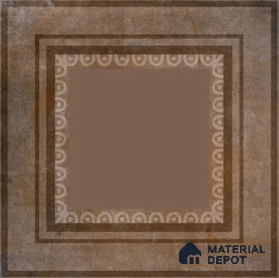 Punch Photo Frame Wall Tile TL 12965 E Baroque Brown 1 ft x 1 ft Ceramic Satin Matte Finish - 10 mm | Suitable For Living Room, Dining & Bathroom Walls