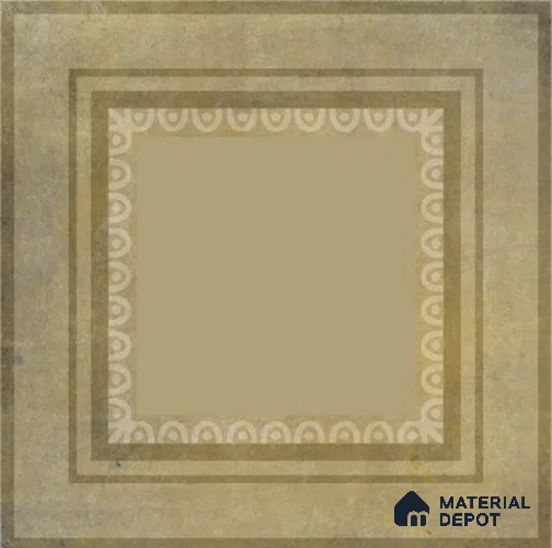 Punch Photo Frame Wall Tile TL 12965 G Baroque Sand 1 ft x 1 ft Ceramic Satin Matte Finish - 10 mm | Suitable For Living Room, Dining & Bathroom Walls