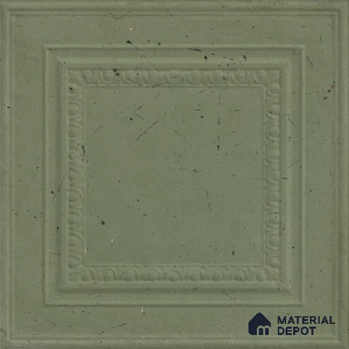 Punch Photo Frame Wall Tile TL 12965 M Baroque Olive HL 1 ft x 1 ft Ceramic Satin Matte Finish - 10 mm | Suitable For Living Room, Dining & Bathroom Walls