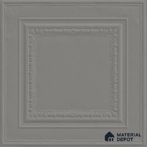 Punch Photo Frame Wall Tile TL 12965 C Baroque Grey 1 ft x 1 ft Ceramic Satin Matte Finish - 10 mm | Suitable For Living Room, Dining & Bathroom Walls