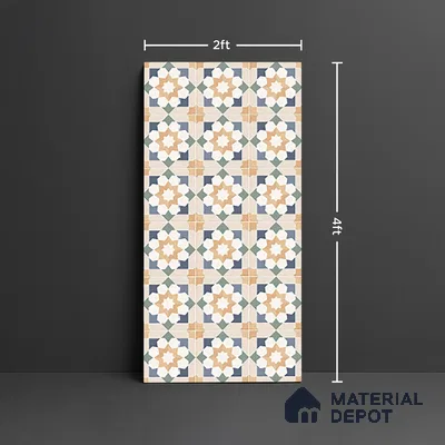 Wall Tile TL 10123 Niro Ivory 4 ft x 2 ft Vitrified Matte Finish Tile - 9 mm | Suitable For Kitchen, Bathroom Walls and Backsplashes