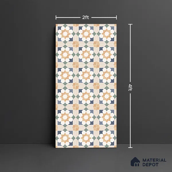 Wall Tile TL 10123 Niro Ivory 4 ft x 2 ft Vitrified Matte Finish Tile - 9 mm | Suitable For Kitchen, Bathroom Walls and Backsplashes