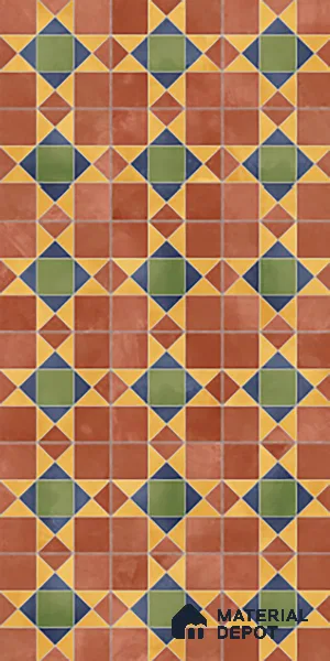 Patterned Wall Tile TL 10125 Antiqua Decor 4 ft x 2 ft Vitrified Matte Finish Tile - 9 mm | Suitable For Kitchen, Bathroom Walls and Backsplashes