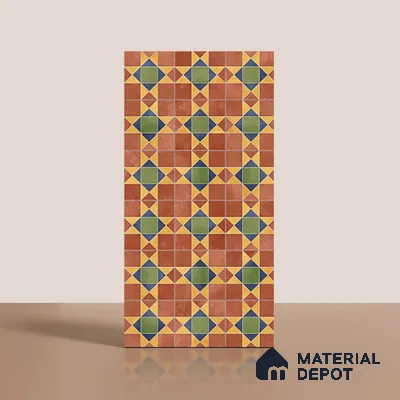 Patterned Wall Tile TL 10125 Antiqua Decor 4 ft x 2 ft Vitrified Matte Finish Tile - 9 mm | Suitable For Kitchen, Bathroom Walls and Backsplashes