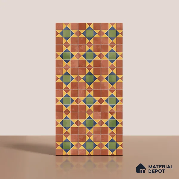 Patterned Wall Tile TL 10125 Antiqua Decor 4 ft x 2 ft Vitrified Matte Finish Tile - 9 mm | Suitable For Kitchen, Bathroom Walls and Backsplashes