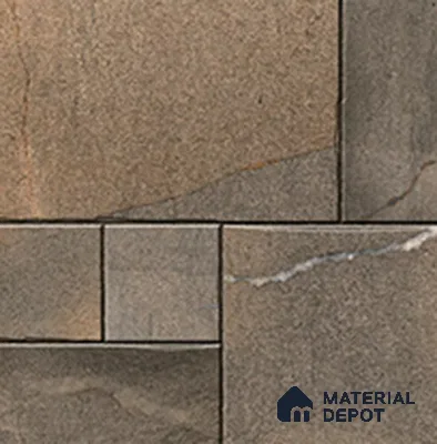 Parking Floor Tile TL 07560 Walnut Smoke | 16 x 16 inch | Anti Skid Matte Finish Heavy Duty Vitrified Tile - 12 mm | Suitable For High Traffic Areas, Terrace, Balcony | Pattern Alignment May Vary | 2-3 mm Spacer is Mandatory