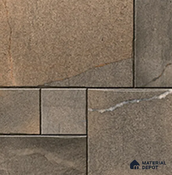 Parking Floor Tile TL 07560 Walnut Smoke | 16 x 16 inch | Anti Skid Matte Finish Heavy Duty Vitrified Tile - 12 mm | Suitable For High Traffic Areas, Terrace, Balcony | Pattern Alignment May Vary | 2-3 mm Spacer is Mandatory