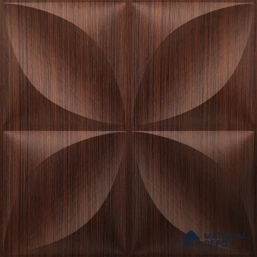 Brown Butterfly PVC Matte Finish 3D Wall Panel | 20 in x 20 in | Walnut Wood - 15 mm | Suitable for Dining, Feature Wall & TV Unit | Width is Subjected to 5% Variation
