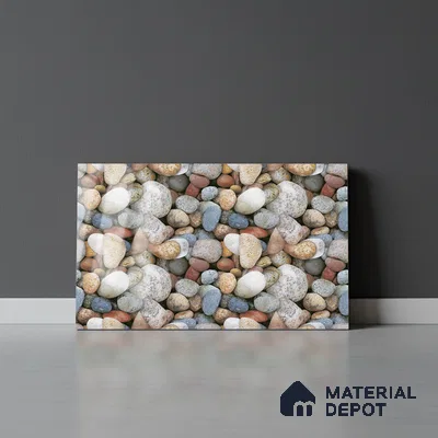TL 01894 C Grey Stone Dark 18 x 12 inch Glossy Finish Ceramic Wall Tile - 6 mm