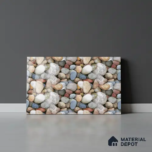 TL 01894 C Grey Stone Dark 18 x 12 inch Glossy Finish Ceramic Wall Tile - 6 mm