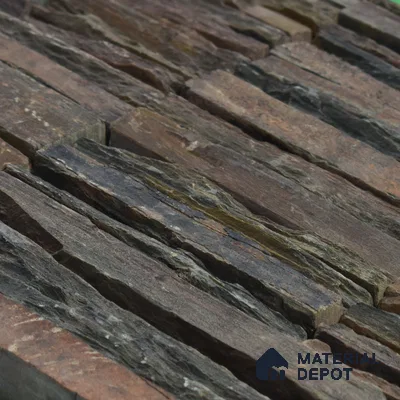 WL 00144 Waterfalls 300 x 150 mm Natural Stone Wall Cladding | 1 Sq. Ft. = 2 Pieces |  Stone is a Natural Product, Please Expect Variation in Shades