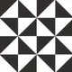 Moroccan Wall & Floor Tile TL 00225 B Pattern 2 Monochrome Box 1 ft x 1 ft Matte Finish Ceramic Tile - 9 mm | Suitable For Kitchen, Bathroom, Dining Area | Please Expect a Slight Variation of Pattern | Image 03