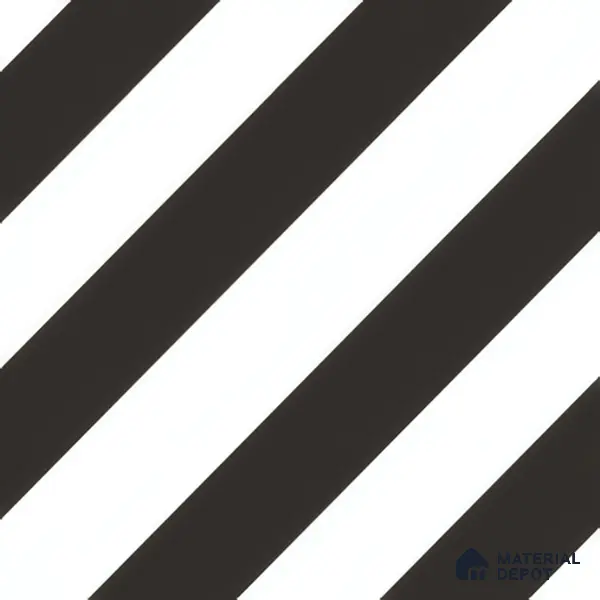 Moroccan Wall & Floor Tile TL 00225 C Pattern 3 Monochrome Straight 1 ft x 1 ft Matte Finish Ceramic Tile - 9 mm | Suitable For Kitchen, Bathroom, Dining Area | Please Expect a Slight Variation of Pattern