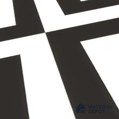 Moroccan Wall & Floor Tile TL 00225 A Pattern 1 Monochrome Cross 1 ft x 1 ft Matte Finish Ceramic Tile - 9 mm | Suitable For Kitchen, Bathroom, Dining Area | Please Expect a Slight Variation of Pattern