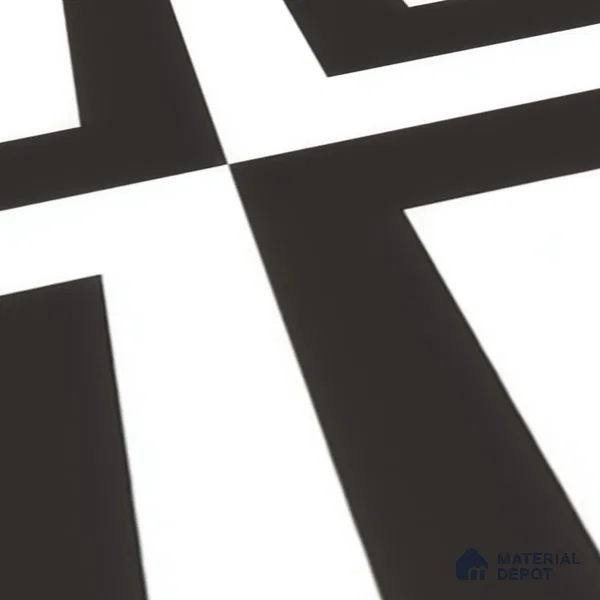 Moroccan Wall & Floor Tile TL 00225 A Pattern 1 Monochrome Cross 1 ft x 1 ft Matte Finish Ceramic Tile - 9 mm | Suitable For Kitchen, Bathroom, Dining Area | Please Expect a Slight Variation of Pattern