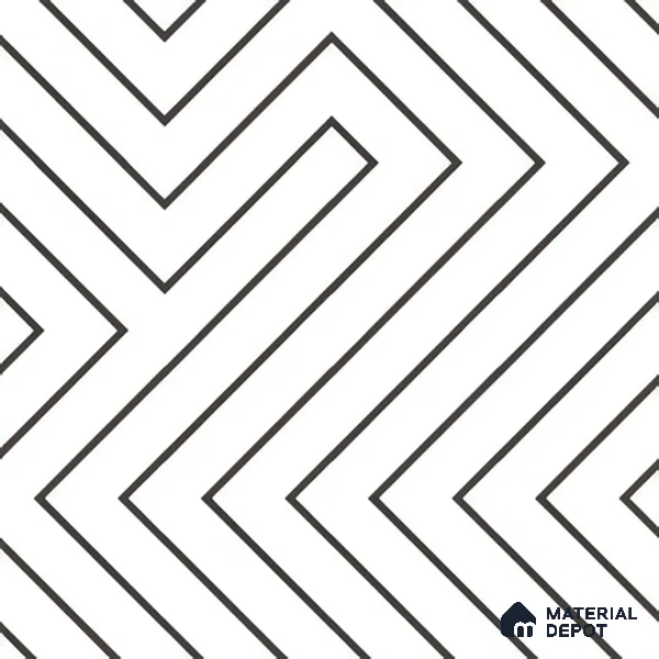 Moroccan Wall & Floor Tile TL 00227 A White 1 ft x 1 ft Matte Finish Ceramic Tile - 9 mm | Suitable For Kitchen, Bathroom, Dining Area | Please Expect a Slight Variation of Pattern