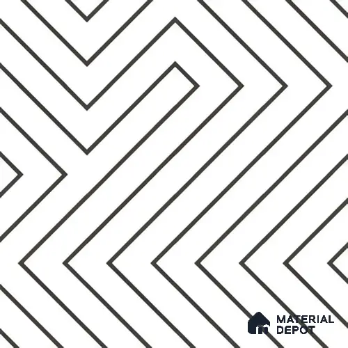 Moroccan Wall & Floor Tile TL 00227 A White 1 ft x 1 ft Matte Finish Ceramic Tile - 9 mm | Suitable For Kitchen, Bathroom, Dining Area | Please Expect a Slight Variation of Pattern