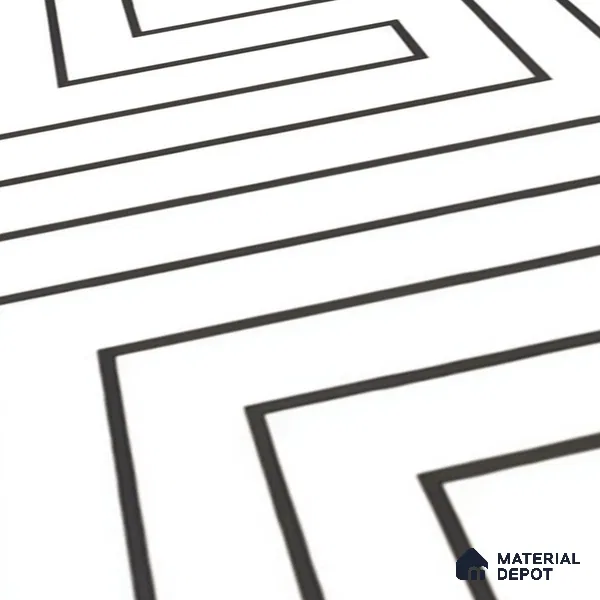 Moroccan Wall & Floor Tile TL 00227 A White 1 ft x 1 ft Matte Finish Ceramic Tile - 9 mm | Suitable For Kitchen, Bathroom, Dining Area | Please Expect a Slight Variation of Pattern