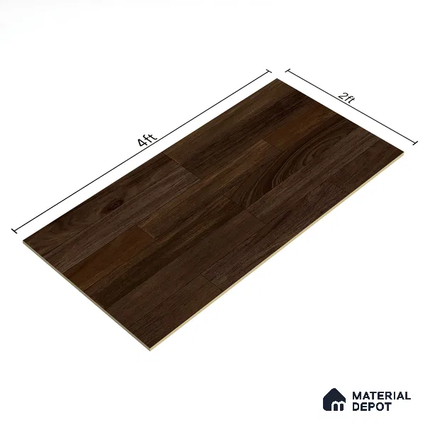 Wooden Floor Tile TL 06498 Ferro Wood 4 ft x 2 ft Vitrified Matte Finish - 9 mm | Suitable for Living Room, Bedroom, Kitchen & Bathroom (Sample)