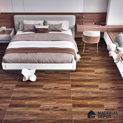 Wooden Floor Tile TL 06498 Ferro Wood 4 ft x 2 ft Vitrified Matte Finish - 9 mm | Suitable for Living Room, Bedroom, Kitchen & Bathroom