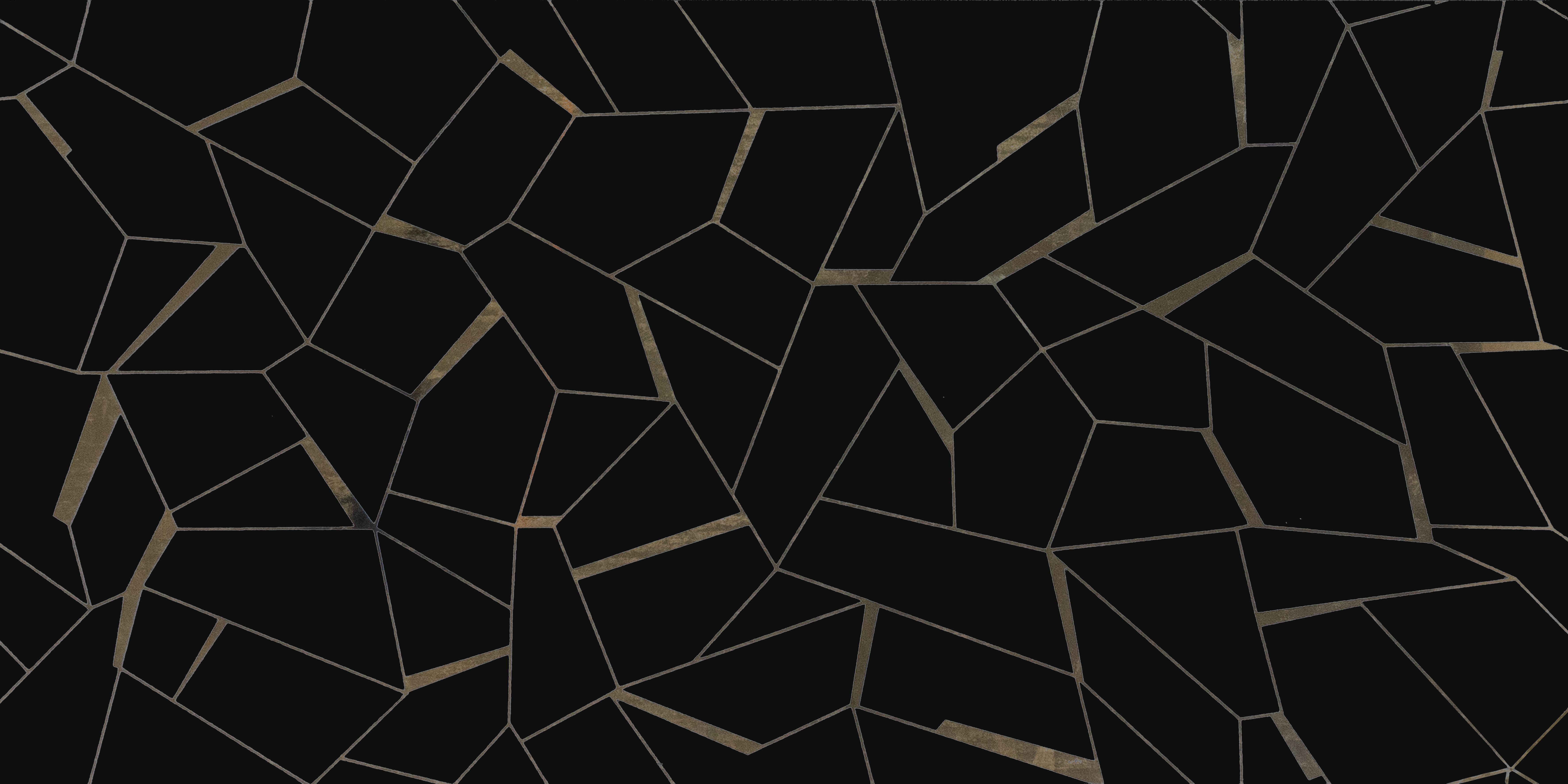 Glass Highlighter Wall Tile TL 00262 B Golden Fracture 2 ft x 1 ft Glossy Finish Ceramic Tile - 9 mm | Suitable For Kitchen, Bathroom & Accent/Feature Wall